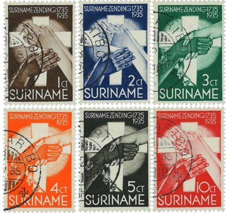 Suriname 1935 - NVPH 151/56 - Stemplet