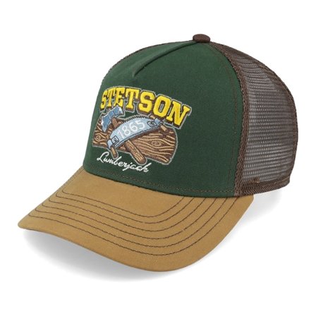 Stetson - Kids Lumberjack Green Trucker Trucker Green Cap - @ Hatstore