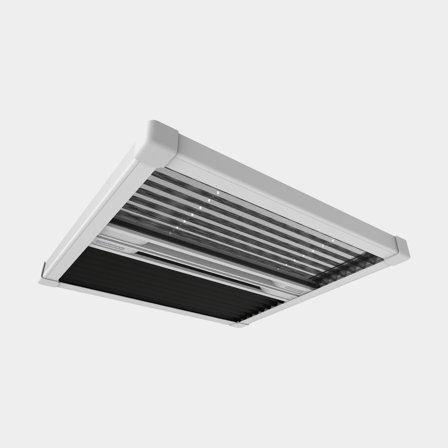 Cortina plisada opaca con mosquitera para barco (escotilla) Lewmar Pleated Blind, compatible con Lewmar (tamaño 20)