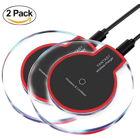 2 stk. Qi Trådløs Oplader, Qi Bærbar Universal Trådløs Opladningsplade Kompatibel Med Apple Iphone X/iphone 8/8 Plus, Android/samsung Galaxy Note 8/no