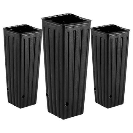 50 stk sitrusdyrkingsekker Hageplantingspotter Plastdyrkingsekker Gjenbrukbare hagedyrkingsekker (10X30cm, svart)