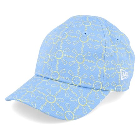 New Era - Blau Adjustable Cap - Kids All Over Print Sun 9FORTY Sky Adjustable @ Hatstore