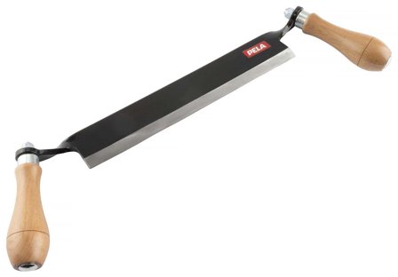 PELA 562311 Bandkniv 25,4 cm, träskaft, stålblad, Handverktyg
