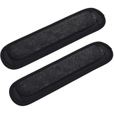 Skulderstropp Pute Bag Stropp Pute, For Vesker, Kameraer, Gitarstropper Og Mer Svart 2 Stykker Gave