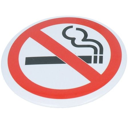 Cap Pins - Vit Tillbehör - No Smoking Metal Enamel Pin @ Hatstore