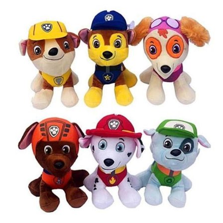 6-pack Paw Patrol Plysch - 20 cm