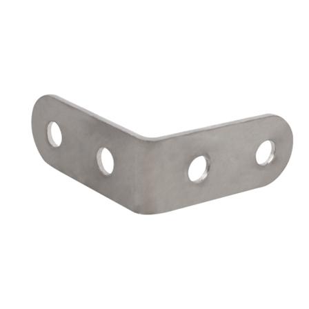 50 stk rustfritt stål festebrakett, hjørnebraketter for møbelfiksering og reparasjon, forsterk skjøter, sølv, 40x40mm