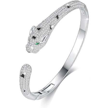 Pantteri-ranneke/Pantteri-sormus, Kulta/Hopea Leopardi-kuvioinen Ranneke/Sormus, Lahjat Äidille Vaimolle Tyttöystävälle Hänelle Hääpäivänä 