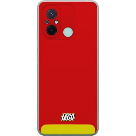 Kompatibelt Mobilskal till Xiaomi Xiaomi Redmi 12C Lego Röd Gul Poster Byggklossar Officiell Logotyp Leksaker Retro Vintage Design Klassiskt Leksaksm