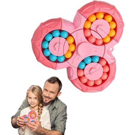 Sekskantet roterende finger Rubiks kube - Sekskantet dekompresjonsfinger roterende leke - Puslespill dekompresjonspuslespillspill sensoriske leker (