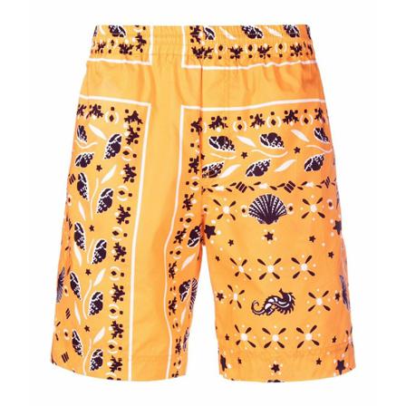 Msgm Short Shorts Orange, Herre