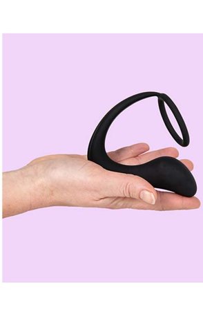 Kjøp Silicone C-ring & Anal Plug - Analplugg med penisring | God pris