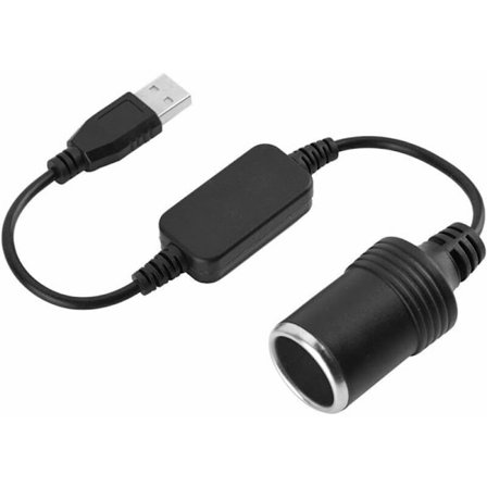 Automatisk cigarettändare, USB-port Tower 12V uttag hane boost kabelomvandlare adapter strömkabel