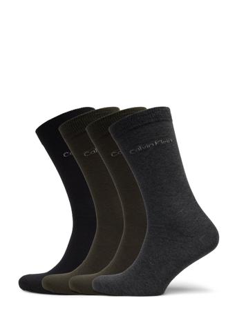 Ck Men Sock 4P Tin Giftbox Underwear Socks Regular Socks Sort Calvin Klein