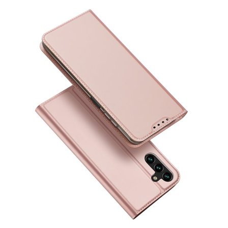 Dux Ducis Skin Pro-fodral för Samsung Galaxy A14 4G/5G Flip Cover Card Wallet Ställ Pink