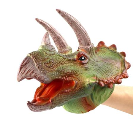 Dinosauriehanddockor, Realistisk Mjuk Gummidinosaurie Style 3