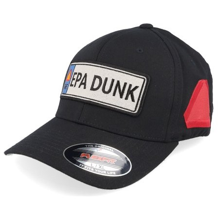 Iconic - Negro flexfit Gorra - Epa Dunk Registreringsskylt Black Flexfit @ Hatstore