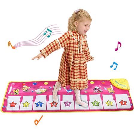 Pianomusik Dansmatta, Pedagogiska Musikleksaker för 1-6 År Gamla Flickor Pojkar Småbarn Spädbarn Barn Presenter för 2-6 år Gamla Pojkar Flickor 