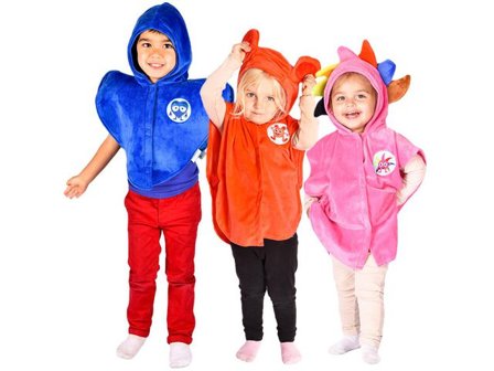 Maskeraddräkt Babblarna Set1 1-4år 3/fp - Lyreco - Skola och förskola - Lekmaterial - Maskeraddräkter