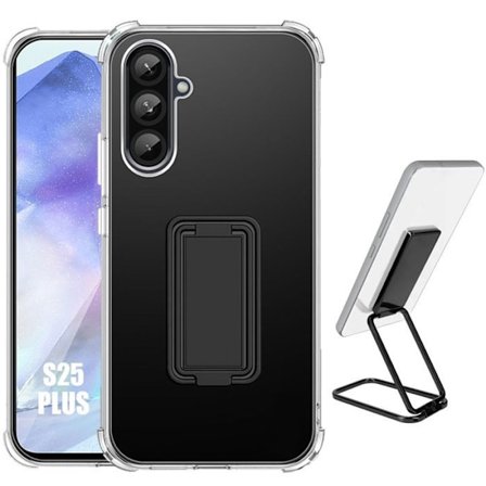 Coque för Samsung Galaxy S25 Plus (Galaxy S25+) - med Svart Metallstöd - BOOLING