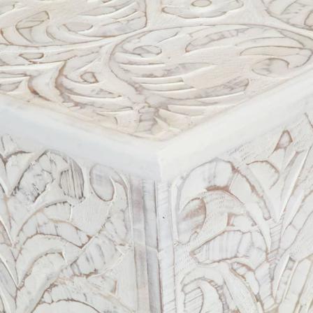 Vidaxl Förvaringslåda 58x40x40 Cm Massivt Akaciaträ Vit