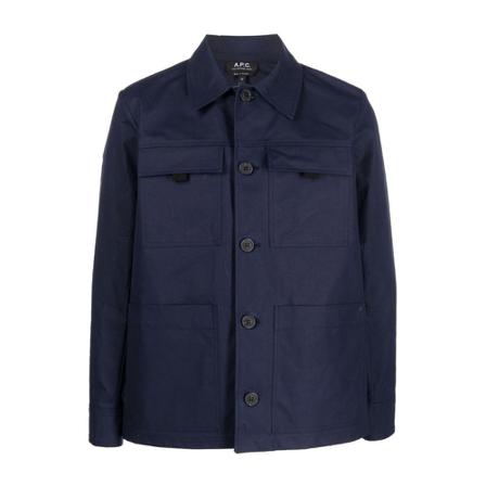 A.p.c. - Sommarjackor - Blå - Herr - Storlek: M, Herr, Storlek: M