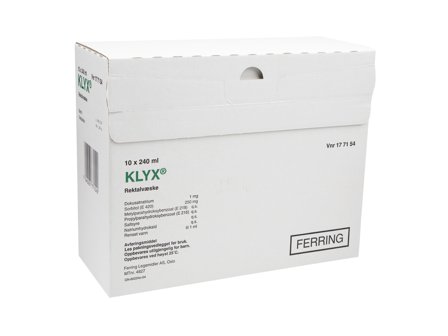 Klyx Rektalvæske (klystèr), 10 x 240 ml