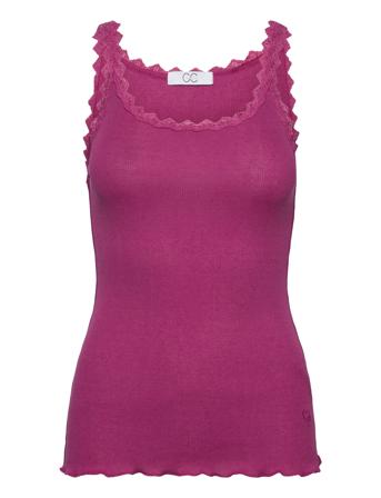Cc Heart Poppy Silk Lace Camisole Purple Coster Copenhagen