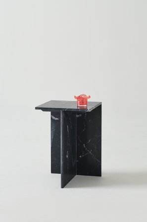 Jotex - Sidebord Marmor 35x35 Cm Svart marmor - MELETO - Kjøp Sidebord & småbord hos Jotex