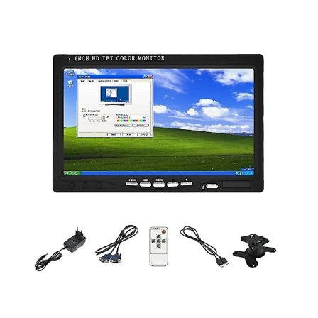 7-tums bil-VGA-monitor HD-bakkamera-monitor videobakkamera biltillbehör