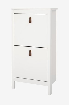 Tvilum - Madrid Skoskåp 2 svängbara dörrar - Vit - Skoskåp - Från Homeroom