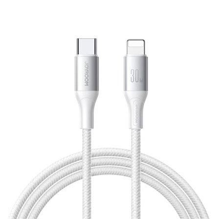 Joyroom S-A28 Flash Series 30W USB-C - Lightning-kabel 2m - vit