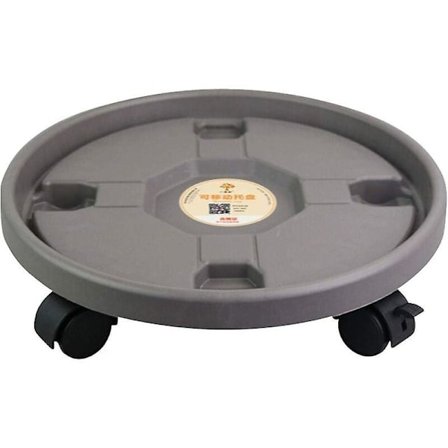 Rullende plantekart, blomsterpotteholder med hjul, rullende plantestativ og plantekart i plast, plantestativ for innendørs + utendørs