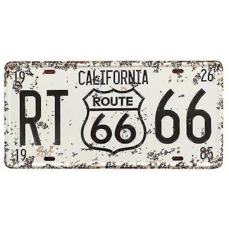 Amerikanske bil metal nummerplade vintage boligindretning
