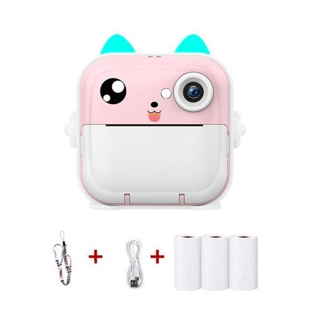 Omedelbar kamera thermal skrivare ROSA Pink