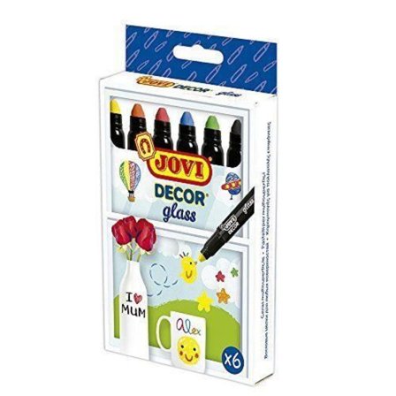 Jovi 1906 Box med 6 pennor för glas och keramik