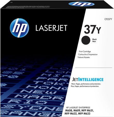 HP 37Y svart original LaserJet-tonerkassett med extra hög kapacitet, 889899204221