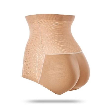 Butt Lift Truser Hippe Paddet Lingeri Sømløs Magekontrollformer Push Up Undertøy Ass Fake Enhancer Truser, M