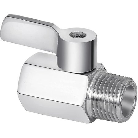 Kompatibel med Brusehoved Afbryderventil, 304 Rustfrit Stål Mini Kugleventil, 1 Pak