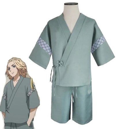 Anime Tokyo Revengers Sano Manjiro Cosplay Kostyme Unisex Tokyo Manji Gang Mikey Jakke Kappe Bukser Halloween Fest