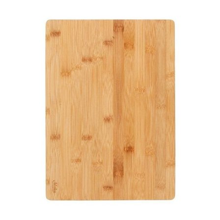 Bambusskærebræt med sort kant 40 × 30 cm