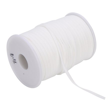 Elastiskt band 4 mm bredd 60 meter längd bälten tillbehör nylon för ärmar / halsringningar / shorts / kjolar