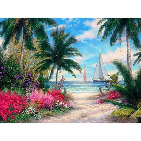 Diamond Painting / Diamantmålning - 30x40cm Paradis