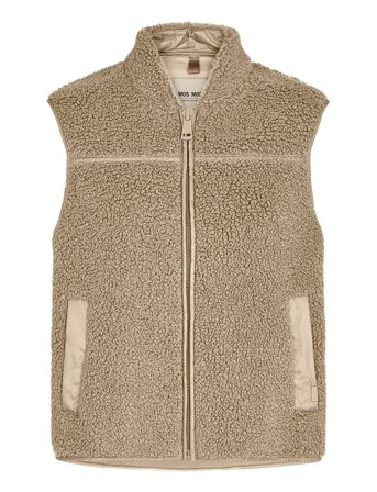 MOS MOSH Mmrowe Teddy Waistcoat - Beige - M