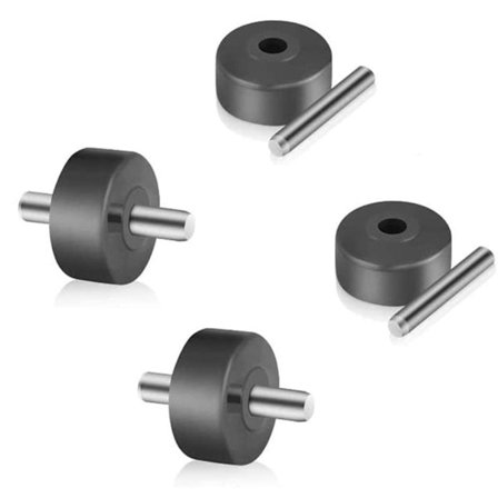 4x Gulvbørstehjul til Shark Støvsuger Nv350 Nv352 Nv355 Nv356e Nv500 Nv501 Og Mere