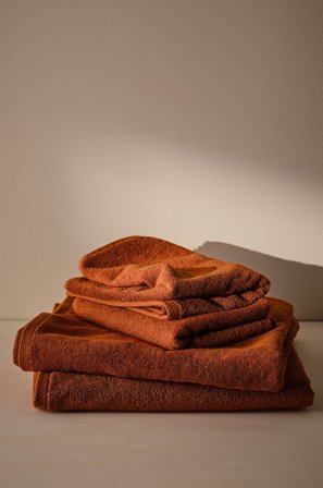 Jotex - Håndklesett 4-pakning Kaffe - DARCY - Kjøp Håndklær hos Jotex