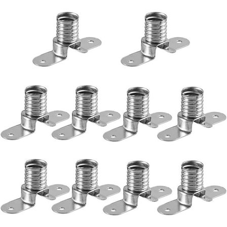 E10 LED-lamphållare, 10 st skruvmonterade lamphållare