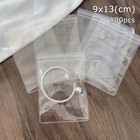 100 kpl Itsesulkeutuva pussi Zip lock 100 KPL 9X13CM 100 KPL