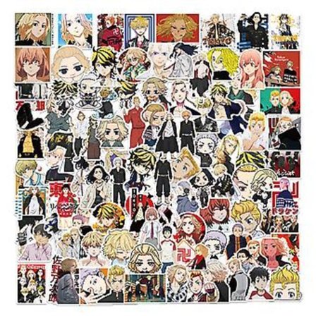 100 stk Anime Stickers Blandet Pakke Anime Stickers Anime Sticker Pakke Anime Merch Anime Værelses Dekoration