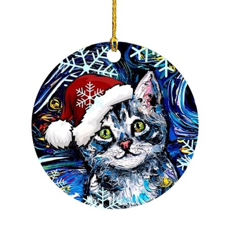 2 stk juletre-anheng Jule-hund-katt-anheng A A